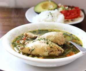 Mixed Vegetables and Chicken Soup (Sopa de Verduras con Pollo)
