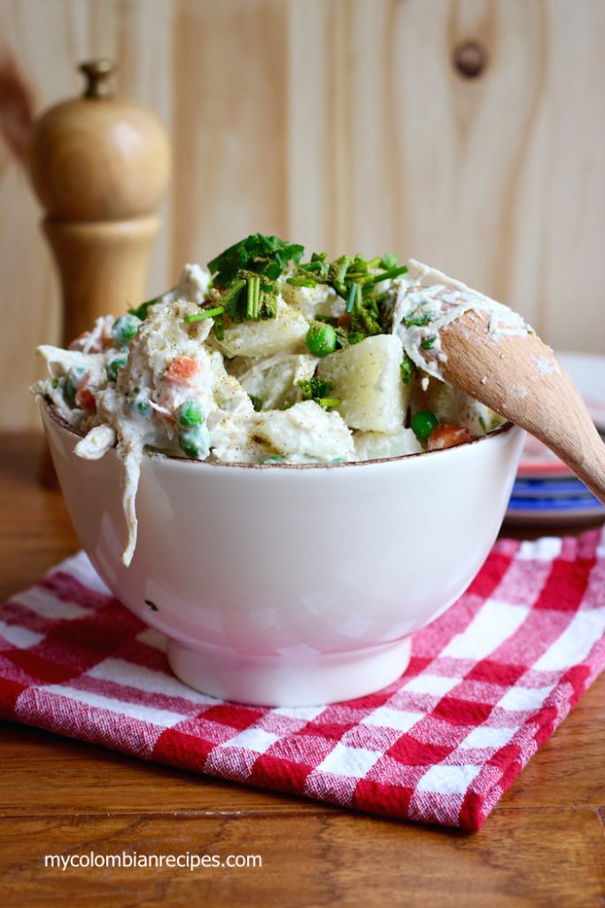 Potato, Chicken and Apple Salad