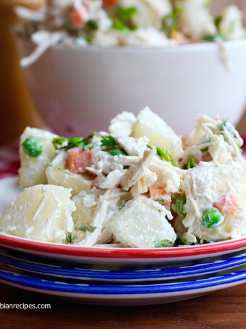 Potato, Chicken And Apple Salad