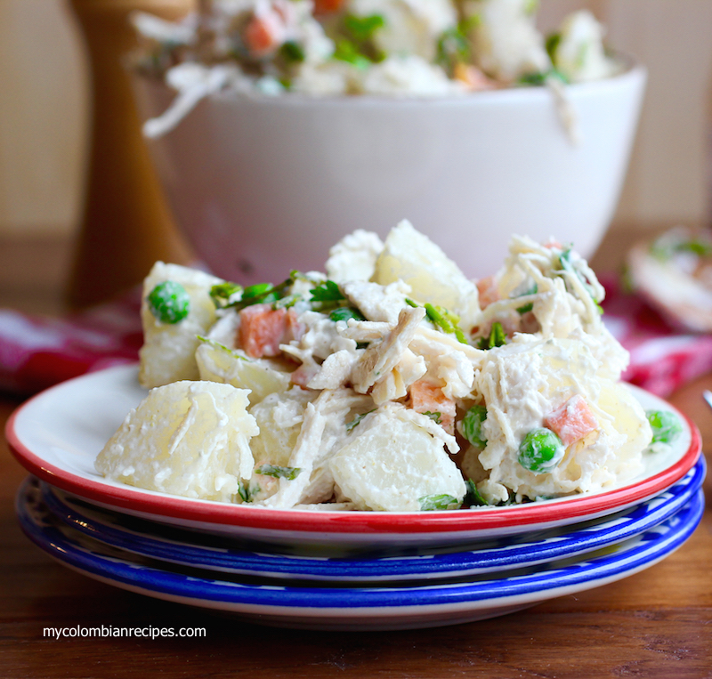 Potato Chicken and Apple Salad