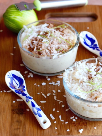 Lime Rice Pudding