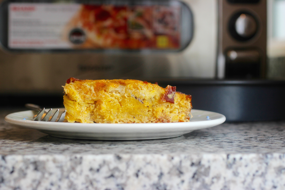 Ripe Plantain and Bacon Cake