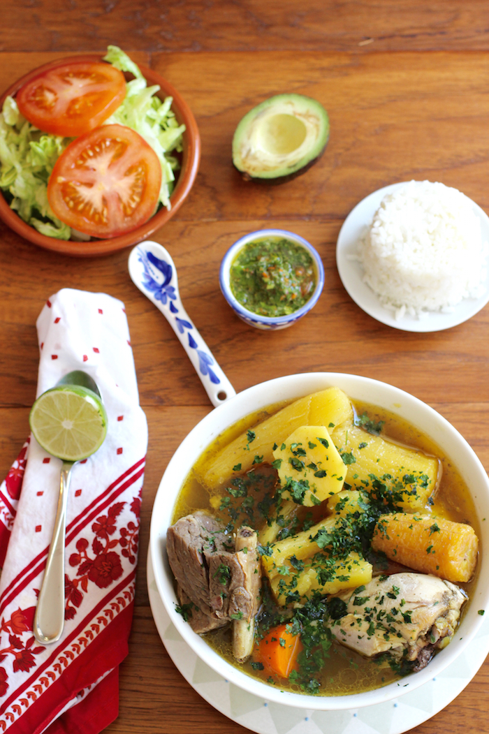 Sancocho de Pollo y Costilla de Res (Chicken and Beef Ribs Soup)