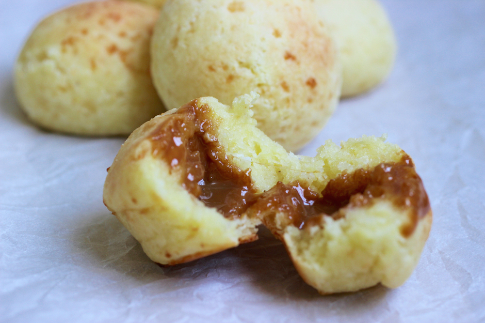 Pandebono Filled with Dulce de Leche