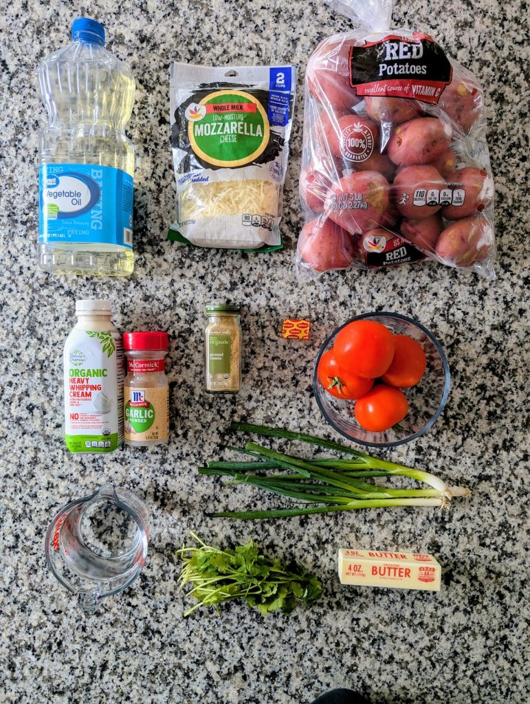 Papas Chorreadas Ingredients