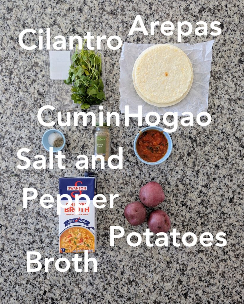 Sopa De Arepa Ingredients