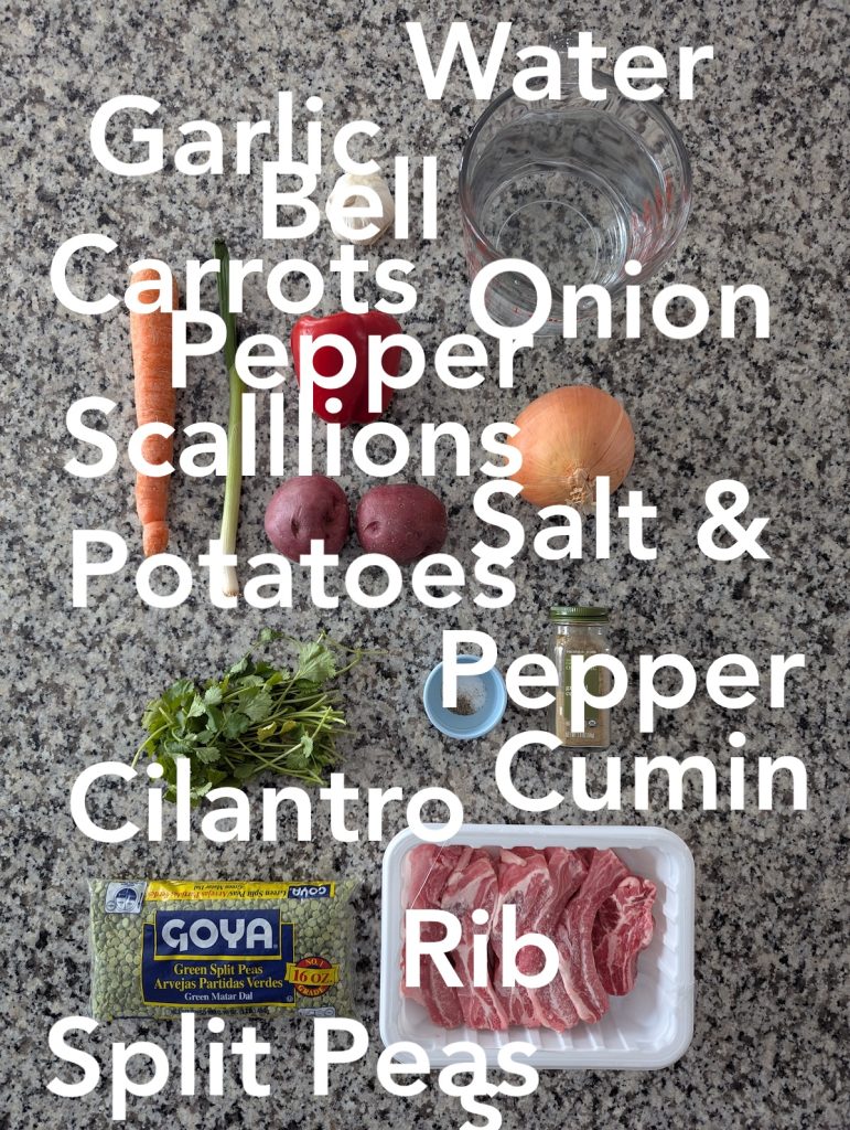 Split Pea Soup Ingredients