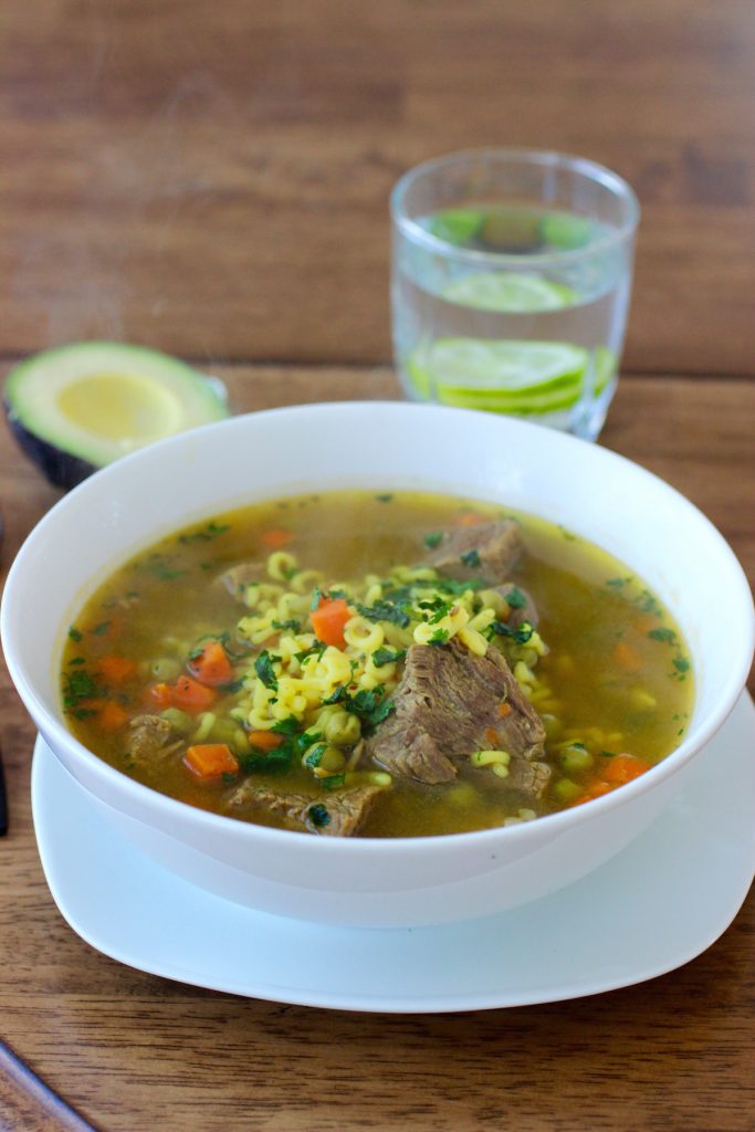 Sopa de Letras con Carne