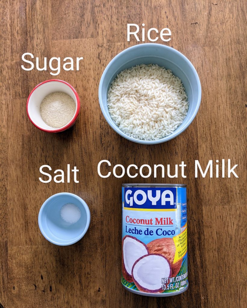 Arroz Con Coco Ingredients