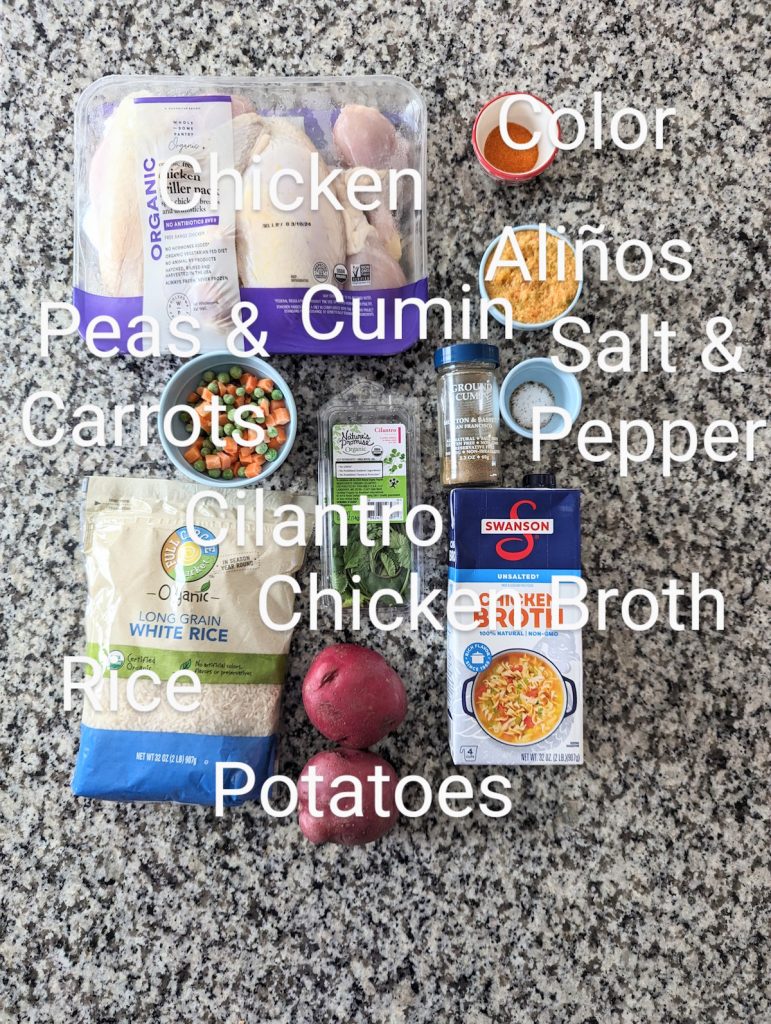 Rice And Chicken Soup Ingredients