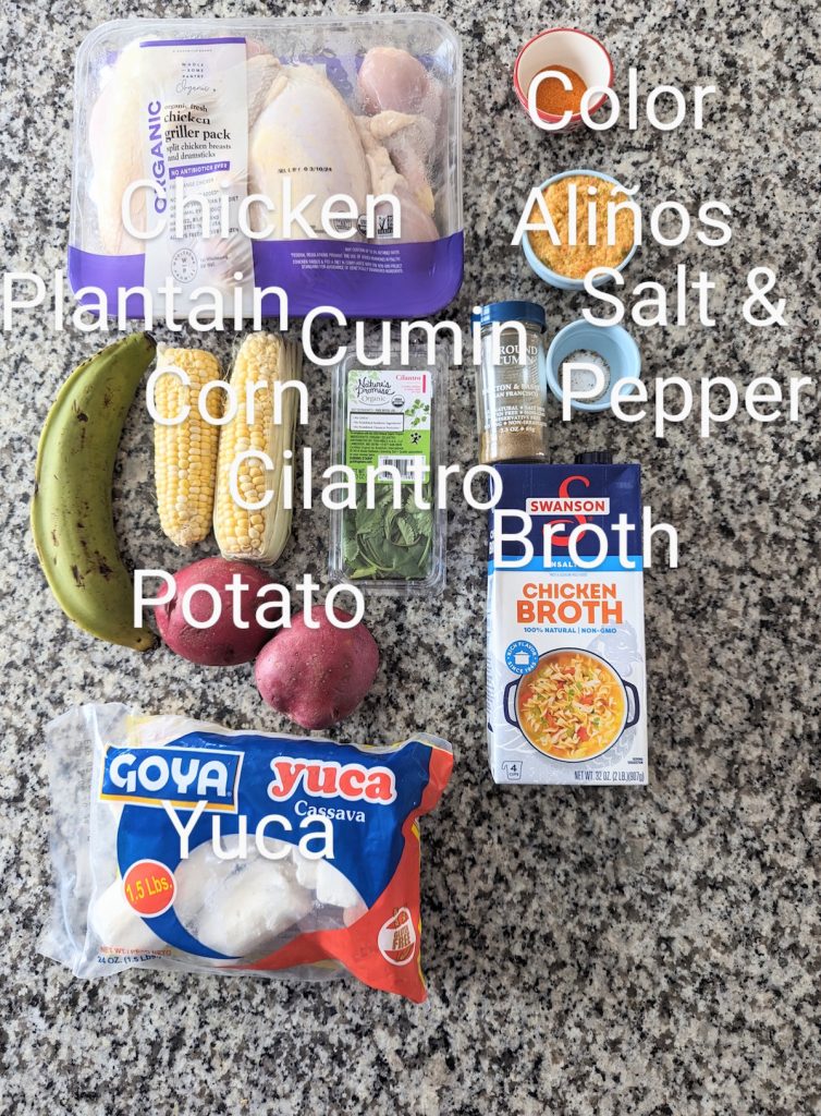 Sancocho De Pollo Ingredients