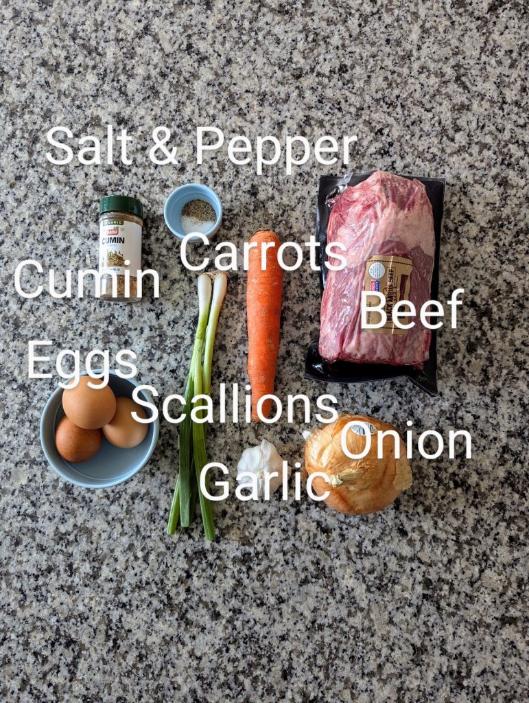 Capón Relleno Ingredients