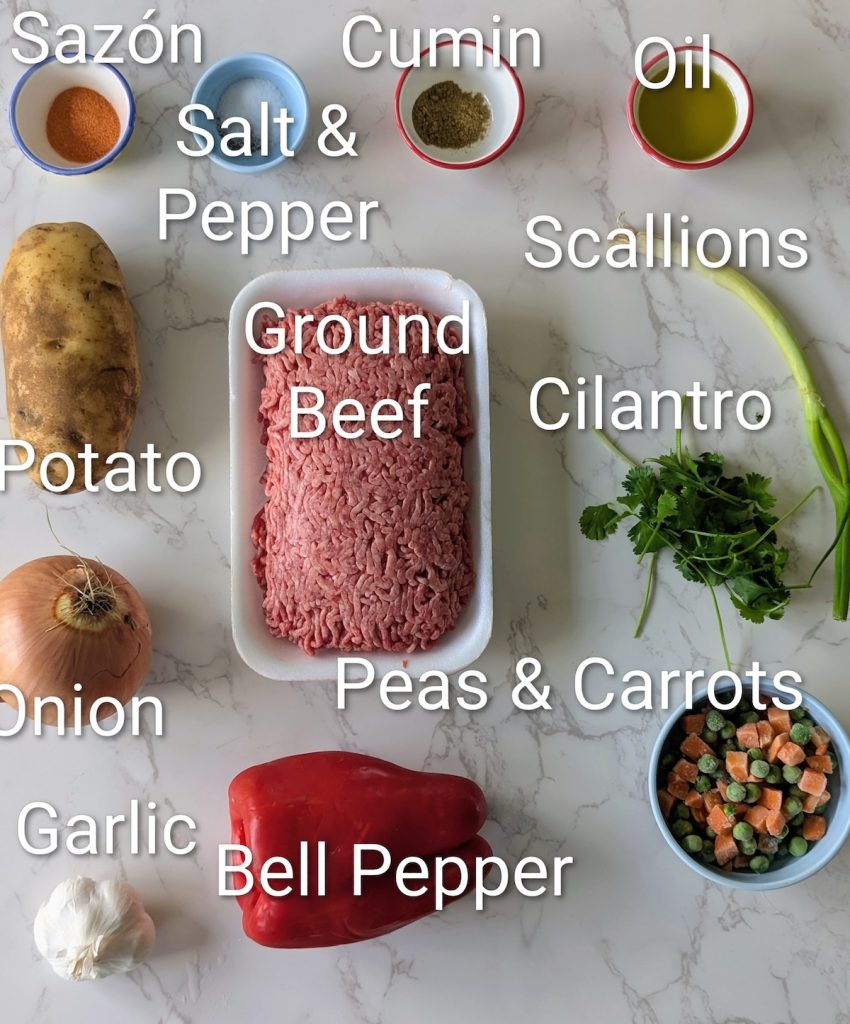 Ground Beef With Potatoes Ingredients
