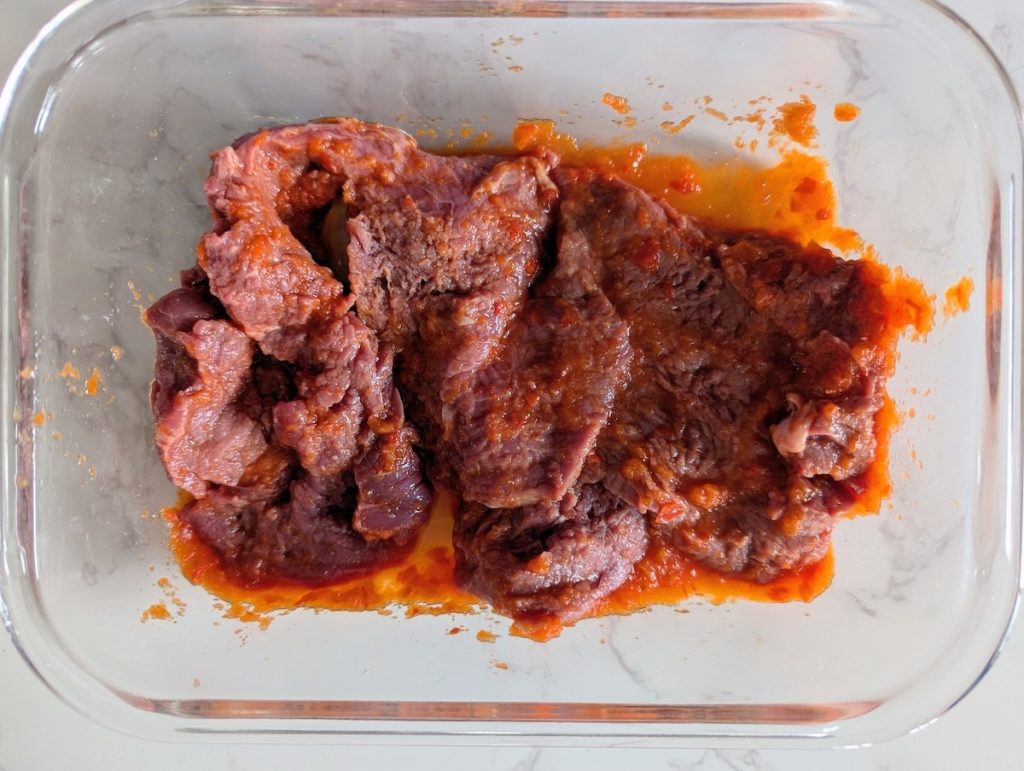 Steak In Marinade