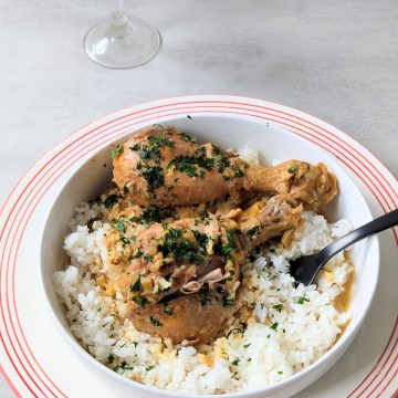 Creamy Mustard Chicken over White Rice