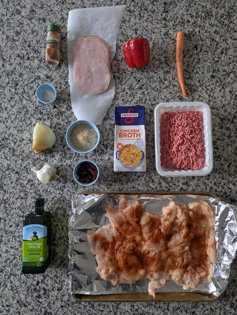 Stuffed Chicken Ingredients